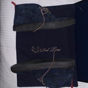 Del toro blue camo chukka sneakers